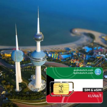 Sim Du Lịch Kuwait 15 Ngày Tốc Độ Cao